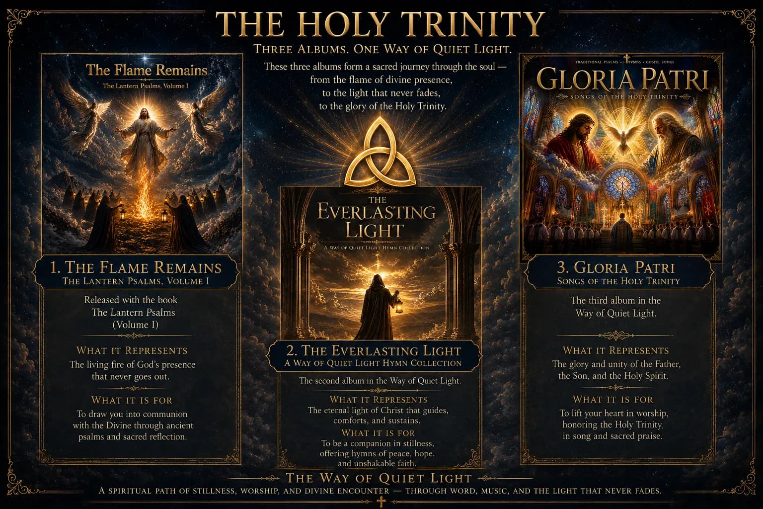 The Holy Trinity music collection graphic.