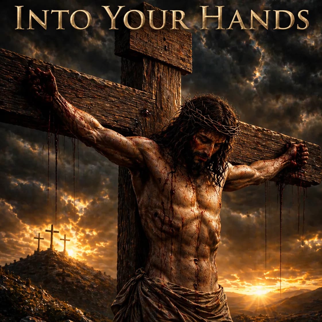 Into Your Hands (The Crucifixion) single cover.