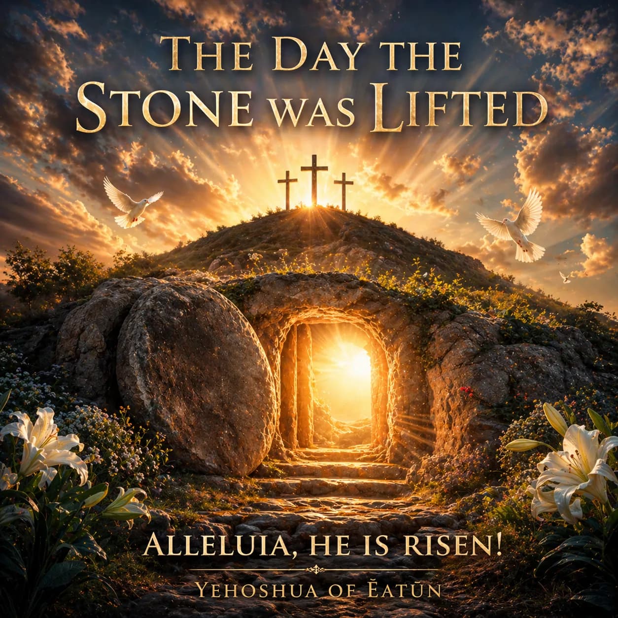 The Day the Stone Was Lifted (The Resurrection) single cover.