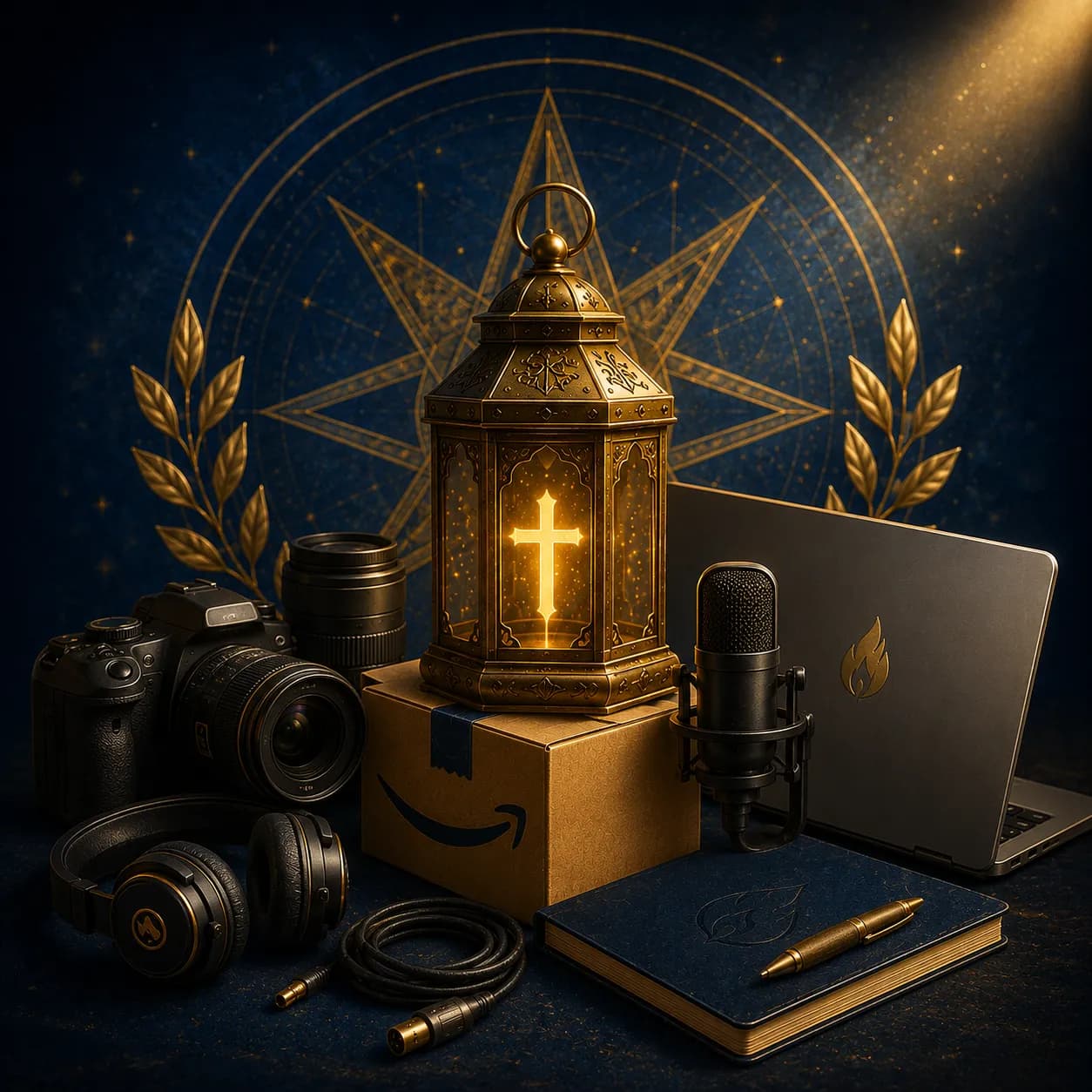 Quiet Light Ministries equipment artwork representing hardware, production tools, and ministry resources.